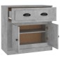 vidaXL Sideboard Betongrau 70x35,5x67,5 cm Holzwerkstoff vidaXL Sideboard Betongrau 70x35,5x67,5 cm Holzwerkstoff