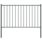 vidaXL Zaunfeld mit Pfosten Pulverbeschichteter Stahl 1,7 x 1,25 m vidaXL Zaunfeld mit Pfosten Pulverbeschichteter Stahl 1,7 x 1,25 m