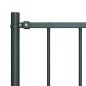 vidaXL Zaunfeld mit Pfosten Pulverbeschichteter Stahl 1,7 x 1,25 m vidaXL Zaunfeld mit Pfosten Pulverbeschichteter Stahl 1,7 x 1,25 m