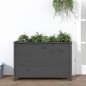 vidaXL Hochbeet Grau 119,5x40x78 cm Massivholz Kiefer vidaXL Hochbeet Grau 119,5x40x78 cm Massivholz Kiefer