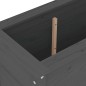 vidaXL Hochbeet Grau 119,5x40x78 cm Massivholz Kiefer vidaXL Hochbeet Grau 119,5x40x78 cm Massivholz Kiefer