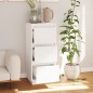 vidaXL Sideboard Weiß 32x34x75 cm Massivholz Kiefer vidaXL Sideboard Weiß 32x34x75 cm Massivholz Kiefer