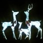 vidaXL Rentierfamilie Weihnachtsdekoration Weiß und Silber 201 LEDs vidaXL Rentierfamilie Weihnachtsdekoration Weiß und Silber 201 LEDs