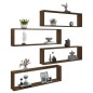 vidaXL Wandregale 4 Stk. Braun Eichen-Optik 100x15x30 cm Holzwerkstoff vidaXL Wandregale 4 Stk. Braun Eichen-Optik 100x15x30 cm Holzwerkstoff