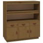 vidaXL Highboard Honigbraun 100x40x108,5 cm Massivholz Kiefer vidaXL Highboard Honigbraun 100x40x108,5 cm Massivholz Kiefer