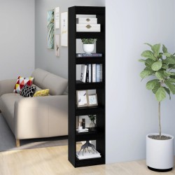 vidaXL Bücherregal/Raumteiler Schwarz 40x30x198 cm