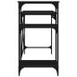 vidaXL Schreibtisch mit Regal Schwarz 105x50x90cm Holzwerkstoff Eisen vidaXL Schreibtisch mit Regal Schwarz 105x50x90cm Holzwerkstoff Eisen