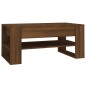 vidaXL Couchtisch Braun Eiche 102x55x45 cm Holzwerkstoff vidaXL Couchtisch Braun Eiche 102x55x45 cm Holzwerkstoff