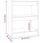 vidaXL Bücherregal/Raumteiler Räuchereiche 60x30x72 cm vidaXL Bücherregal/Raumteiler Räuchereiche 60x30x72 cm
