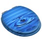 vidaXL Toilettensitz Soft-Close-Deckel MDF Blau Wassertropfen-Design vidaXL Toilettensitz Soft-Close-Deckel MDF Blau Wassertropfen-Design