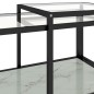 vidaXL Beistelltische 2 Stk. Hartglas Weiß vidaXL Beistelltische 2 Stk. Hartglas Weiß