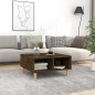 vidaXL Couchtisch Räuchereiche 60x60x30 cm Holzwerkstoff vidaXL Couchtisch Räuchereiche 60x60x30 cm Holzwerkstoff