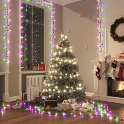 vidaXL LED-Lichterkette mit 3000 LEDs Pastell Mehrfarbig 65 m PVC