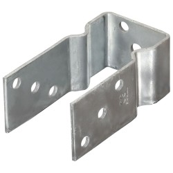 vidaXL Pfostenträger 6 Stk. Silbern 8×6×15 cm Verzinkter Stahl