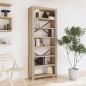 vidaXL Bücherregal 7 Fächer 80x30x200 cm Massivholz Akazie