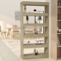 vidaXL Bücherregal/Raumteiler Sonoma-Eiche 80x30x166 cm Holzwerkstoff vidaXL Bücherregal/Raumteiler Sonoma-Eiche 80x30x166 cm Holzwerkstoff