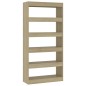 vidaXL Bücherregal/Raumteiler Sonoma-Eiche 80x30x166 cm Holzwerkstoff vidaXL Bücherregal/Raumteiler Sonoma-Eiche 80x30x166 cm Holzwerkstoff