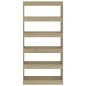 vidaXL Bücherregal/Raumteiler Sonoma-Eiche 80x30x166 cm Holzwerkstoff vidaXL Bücherregal/Raumteiler Sonoma-Eiche 80x30x166 cm Holzwerkstoff