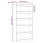 vidaXL Bücherregal/Raumteiler Sonoma-Eiche 80x30x166 cm Holzwerkstoff vidaXL Bücherregal/Raumteiler Sonoma-Eiche 80x30x166 cm Holzwerkstoff