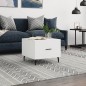 vidaXL Couchtisch Weiß 50x50x40 cm Holzwerkstoff vidaXL Couchtisch Weiß 50x50x40 cm Holzwerkstoff