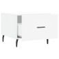 vidaXL Couchtisch Weiß 50x50x40 cm Holzwerkstoff vidaXL Couchtisch Weiß 50x50x40 cm Holzwerkstoff