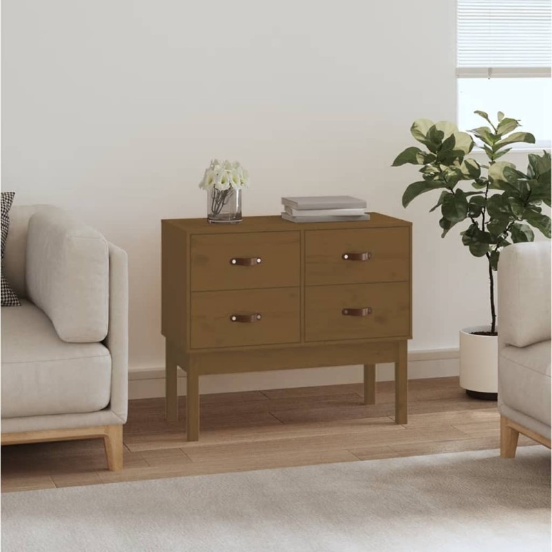vidaXL Konsolenschrank Honigbraun 90x40x78 cm Massivholz Kiefer vidaXL Konsolenschrank Honigbraun 90x40x78 cm Massivholz Kiefer