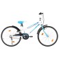 vidaXL Kinderfahrrad 24 Zoll Blau und Weiß vidaXL Kinderfahrrad 24 Zoll Blau und Weiß