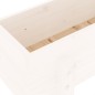 vidaXL Hochbeet Weiß 101x30x38 cm Massivholz Kiefer vidaXL Hochbeet Weiß 101x30x38 cm Massivholz Kiefer
