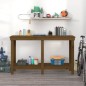 vidaXL Werkbank Honigbraun 140x50x80 cm Massivholz Kiefer vidaXL Werkbank Honigbraun 140x50x80 cm Massivholz Kiefer