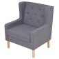2-tlg. Sofa-Set Stoff Grau 2-tlg. Sofa-Set Stoff Grau