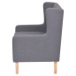 2-tlg. Sofa-Set Stoff Grau 2-tlg. Sofa-Set Stoff Grau