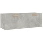 vidaXL Wandschrank Betongrau 100x36,5x35 cm Holzwerkstoff vidaXL Wandschrank Betongrau 100x36,5x35 cm Holzwerkstoff
