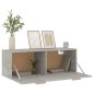 vidaXL Wandschrank Betongrau 100x36,5x35 cm Holzwerkstoff vidaXL Wandschrank Betongrau 100x36,5x35 cm Holzwerkstoff