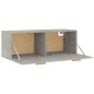 vidaXL Wandschrank Betongrau 100x36,5x35 cm Holzwerkstoff vidaXL Wandschrank Betongrau 100x36,5x35 cm Holzwerkstoff