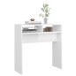 vidaXL Konsolentisch Hochglanz-Weiß 78x30x80 cm Holzwerkstoff vidaXL Konsolentisch Hochglanz-Weiß 78x30x80 cm Holzwerkstoff