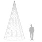 vidaXL LED-Weihnachtsbaum für Fahnenmast Blau 1400 LEDs 500 cm vidaXL LED-Weihnachtsbaum für Fahnenmast Blau 1400 LEDs 500 cm