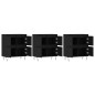 vidaXL Sideboards 3 Stk. Schwarz Holzwerkstoff vidaXL Sideboards 3 Stk. Schwarz Holzwerkstoff