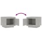 vidaXL Couchtisch Betongrau 51x50x45 cm Holzwerkstoff vidaXL Couchtisch Betongrau 51x50x45 cm Holzwerkstoff
