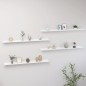 vidaXL Wandregale 4 Stk. Weiß 115x9x3 cm vidaXL Wandregale 4 Stk. Weiß 115x9x3 cm