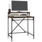 vidaXL Schreibtisch Räuchereiche 80x50x90 cm Holzwerkstoff und Eisen vidaXL Schreibtisch Räuchereiche 80x50x90 cm Holzwerkstoff und Eisen