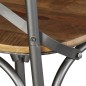 Esszimmerstühle 4 Stk. Mangoholz Massiv und Stahl-Kreuzlehne Esszimmerstühle 4 Stk. Mangoholz Massiv und Stahl-Kreuzlehne