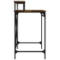vidaXL Schreibtisch Räuchereiche 80x50x90 cm Holzwerkstoff und Eisen vidaXL Schreibtisch Räuchereiche 80x50x90 cm Holzwerkstoff und Eisen