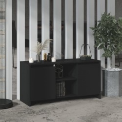 vidaXL TV-Schrank Schwarz 102x37,5x52,5 cm Holzwerkstoff