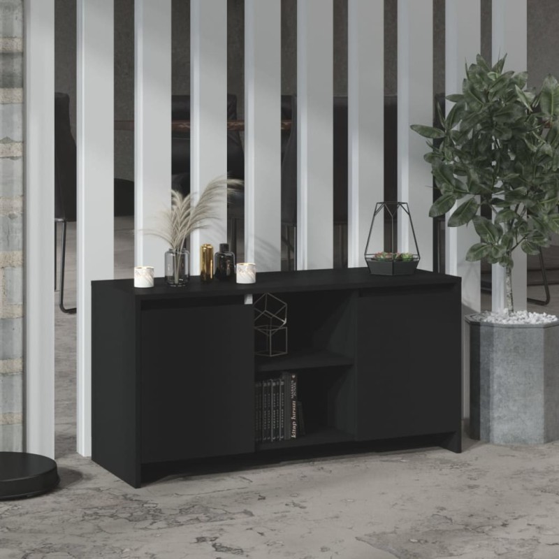 vidaXL TV-Schrank Schwarz 102x37,5x52,5 cm Holzwerkstoff vidaXL TV-Schrank Schwarz 102x37,5x52,5 cm Holzwerkstoff