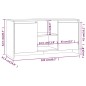 vidaXL TV-Schrank Schwarz 102x37,5x52,5 cm Holzwerkstoff vidaXL TV-Schrank Schwarz 102x37,5x52,5 cm Holzwerkstoff