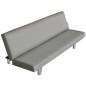vidaXL Schlafsofa Grau Polyester vidaXL Schlafsofa Grau Polyester