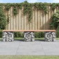 vidaXL Gartenbank aus Gabionen 203x44x42 cm Massivholz Douglasie vidaXL Gartenbank aus Gabionen 203x44x42 cm Massivholz Douglasie