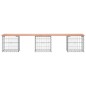 vidaXL Gartenbank aus Gabionen 203x44x42 cm Massivholz Douglasie vidaXL Gartenbank aus Gabionen 203x44x42 cm Massivholz Douglasie