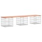 vidaXL Gartenbank aus Gabionen 203x44x42 cm Massivholz Douglasie vidaXL Gartenbank aus Gabionen 203x44x42 cm Massivholz Douglasie