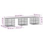 vidaXL Gartenbank aus Gabionen 203x44x42 cm Massivholz Douglasie vidaXL Gartenbank aus Gabionen 203x44x42 cm Massivholz Douglasie
